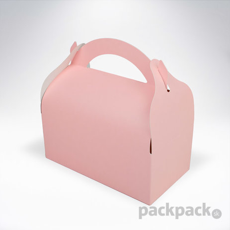 Krabička na zákusky 180x100x70 pastel pink - krabicka-na-zakusky_180x100x70-ruzova